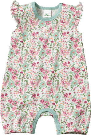 Strampler Pro Climate mit Blumen-Muster, weiß, Gr. 74/80, 1 St ALANA