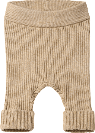 Strickhose mit Mitwachsfunktion, beige, Gr. 56, 1 St