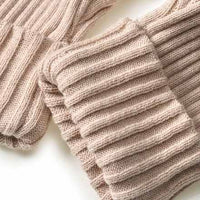 Strickhose mit Mitwachsfunktion & Ripp-Struktur, beige, Gr. 62, 1 St