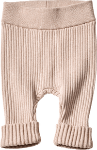 Strickhose mit Mitwachsfunktion & Ripp-Struktur, beige, Gr. 62, 1 St