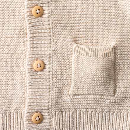 Strickjacke, beige, Gr. 62, 1 St