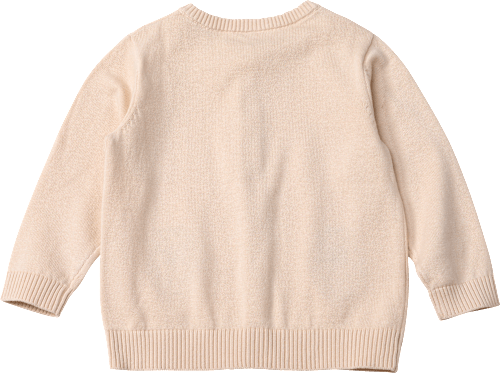 Strickjacke mit Erdbeer-Stickerei, beige, Gr. 104, 1 St