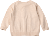 Strickjacke mit Erdbeer-Stickerei, beige, Gr. 104, 1 St
