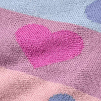Strickjacke mit Herz-Muster, rosa, Gr. 104, 1 St