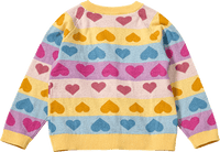 Strickjacke mit Herz-Muster, rosa, Gr. 110, 1 St