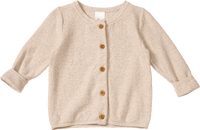 Strickjacke mit Mitwachsfunktion, beige, Gr. 62, 1 St
