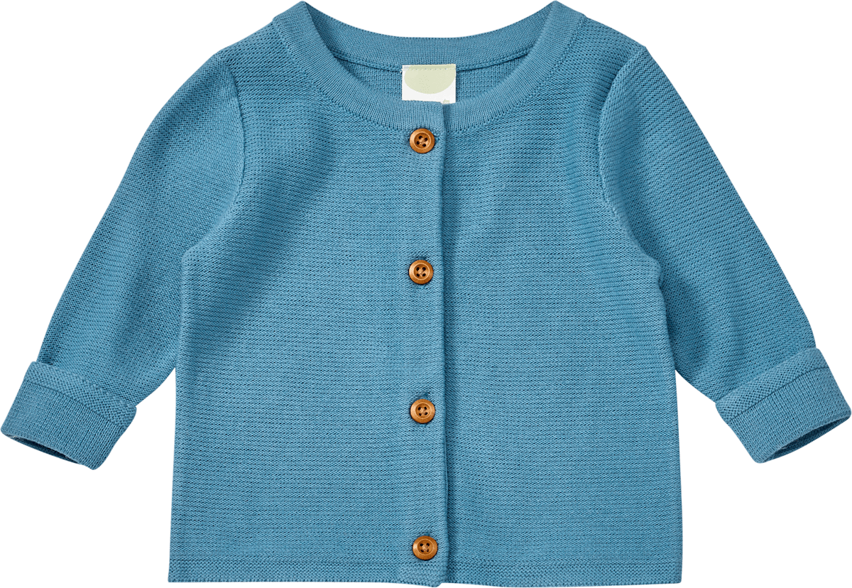 ALANA Strickjacke mit Mitwachsfunktion, blau, Gr. 62, 1 St