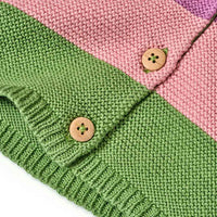 Strickjacke mit Ringel-Muster, bunt, Gr. 116, 1 St ALANA