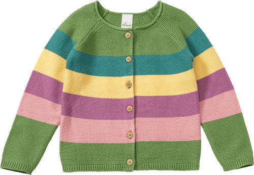 Strickjacke mit Ringel-Muster, bunt, Gr. 116, 1 St ALANA