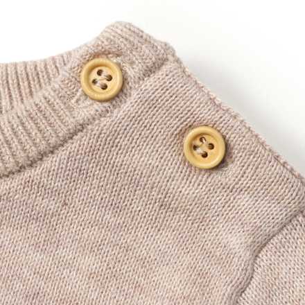 Strickkleid mit Tüllrock, beige, Gr. 80, 1 St