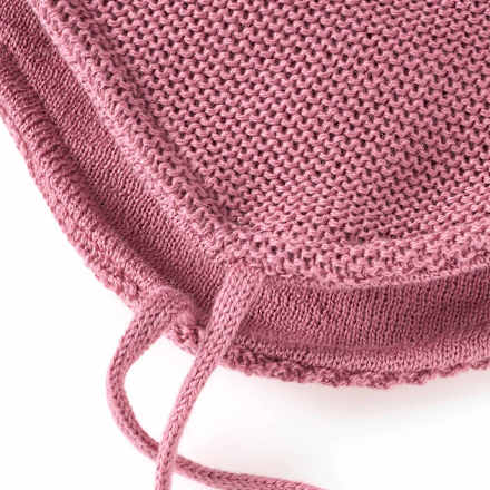 Strickmütze mit Bommel, rosa, Gr. 44/45, 1 St