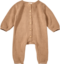 Strickoverall, beige, Gr. 68, 1 St