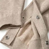 Strickoverall mit Kragen, beige, Gr. 56, 1 St