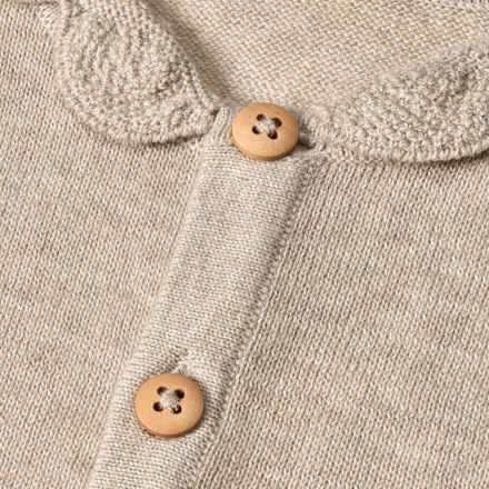 Strickoverall mit Kragen, beige, Gr. 56, 1 St