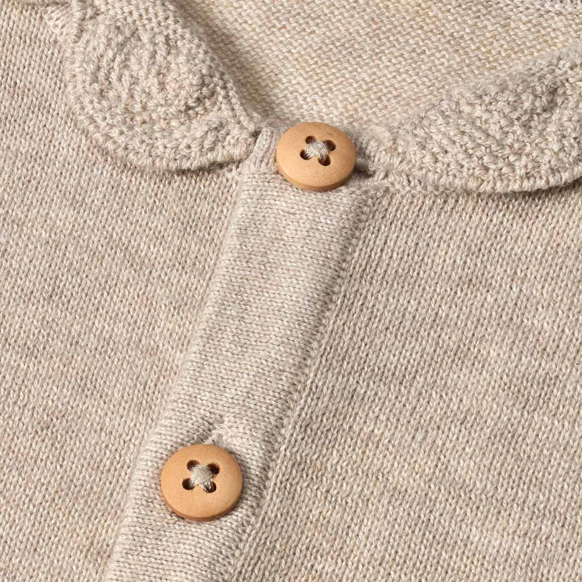 ALANA Strickoverall mit Kragen, beige, Gr. 68, 1 St