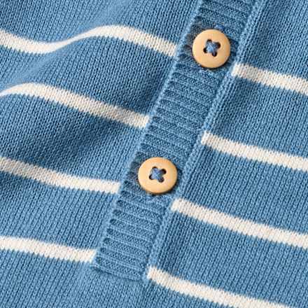 Strickoverall mit Mitwachsfunktion, blau, Gr. 62, 1 St