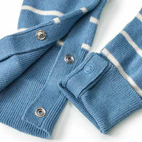 Strickoverall mit Mitwachsfunktion, blau, Gr. 62, 1 St