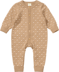 ALANA Strickoverall mit Mitwachsfunktion & Noppen-Muster, beige, Gr. 68, 1 St