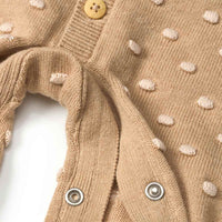 ALANA Strickoverall mit Mitwachsfunktion & Noppen-Muster, beige, Gr. 68, 1 St
