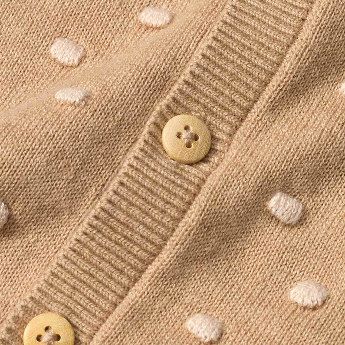 ALANA Strickoverall mit Mitwachsfunktion & Noppen-Muster, beige, Gr. 68, 1 St