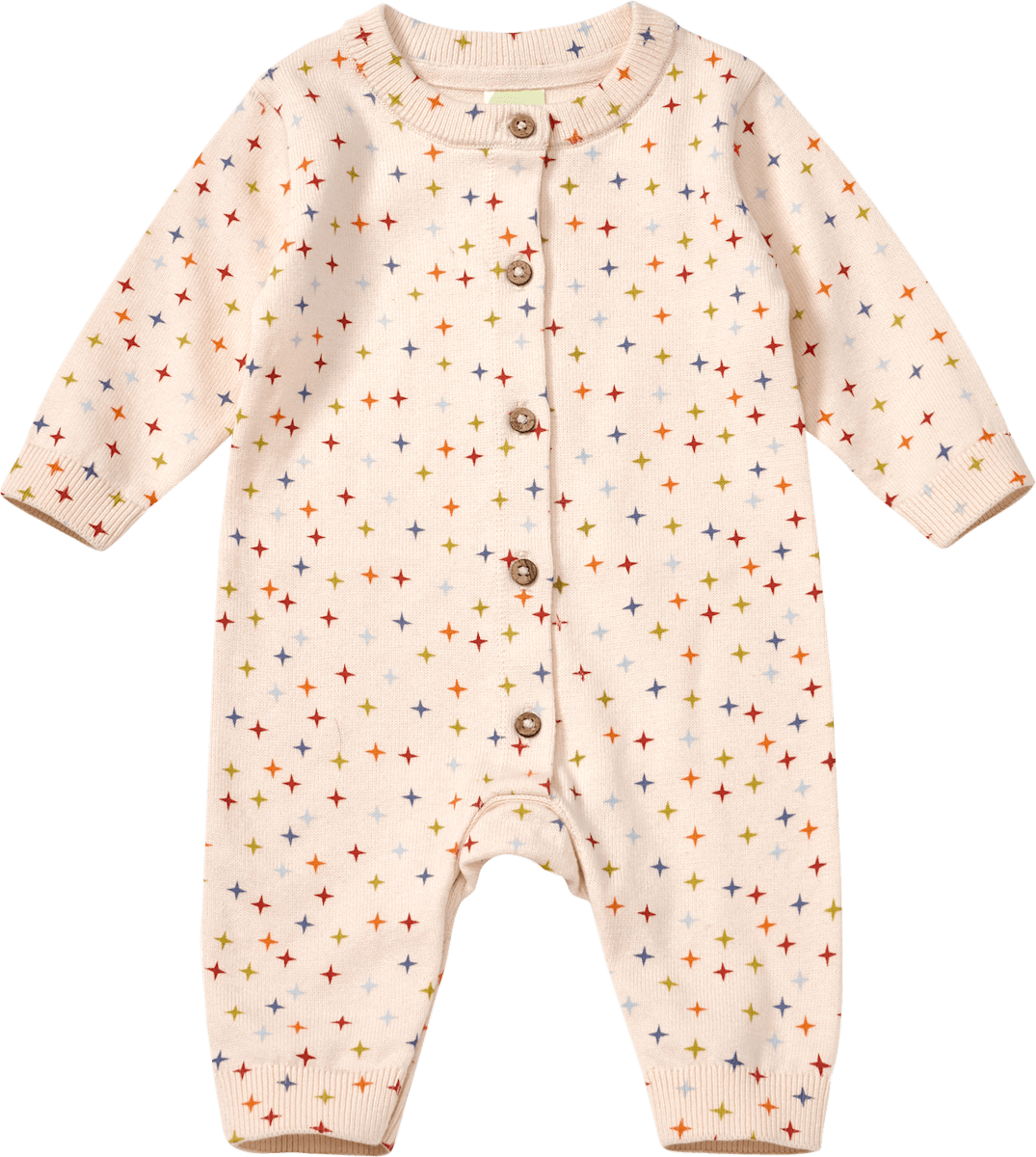 ALANA Combinaison en maille à motif étoiles, multicolore, T. 56, 1 pce