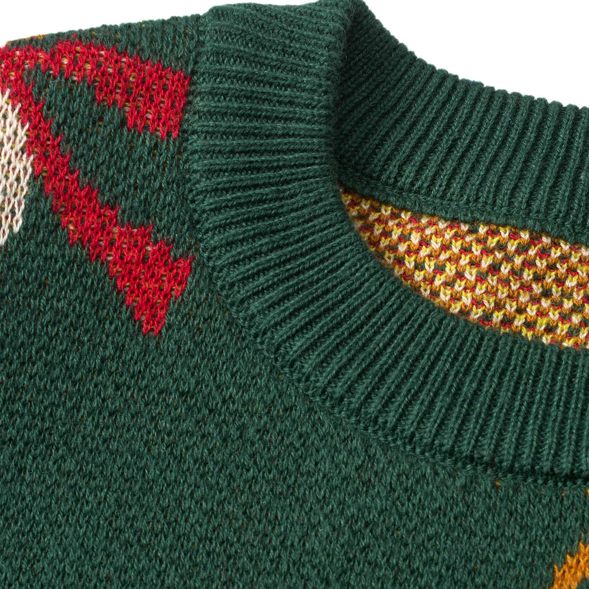 ALANA Strickpullover mit Jacquard-Rentier-Muster, grün, Gr. 128, 1 St