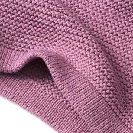 Strickpullover mit Raglan-Ärmel, lila, Gr. 140, 1 St