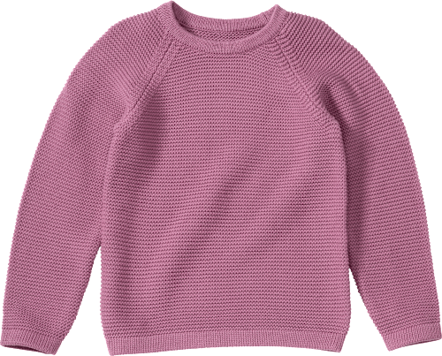Strickpullover mit Raglan-Ärmel, lila, Gr. 140, 1 St