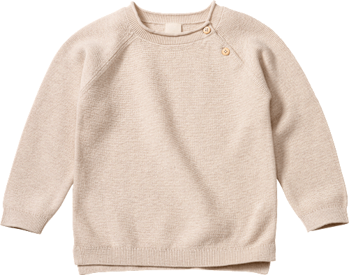 Strickpullover mit Wolle, braun, Gr. 104, 1 St