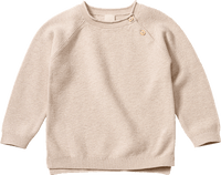 Strickpullover mit Wolle, braun, Gr. 104, 1 St