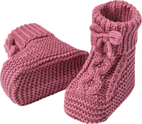 Strickschuhe, altrosa, 3-6 Monate, 1 St