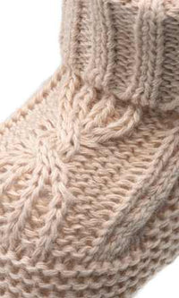 Gebreide schoenen, beige, 3-6 maanden, 1 stuk