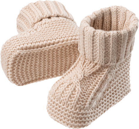Strickschuhe, beige, 3-6 Monate, 1 St