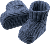Strickschuhe, blau, 3-6 Monate, 1 St