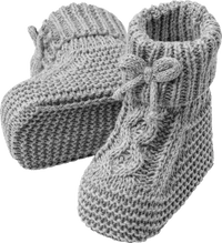 Strickschuhe, grau, 0-3 Monate, 1 St