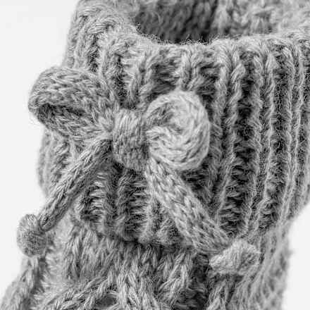 Strickschuhe, grau, 0-3 Monate, 1 St