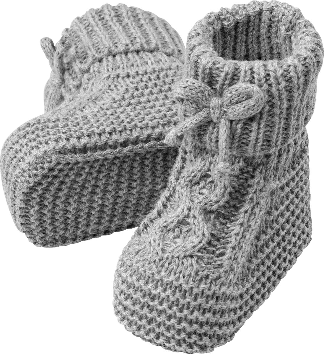 Strickschuhe, grau, 3-6 Monate, 1 St