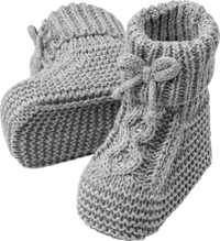 Strickschuhe, grau, 3-6 Monate, 1 St