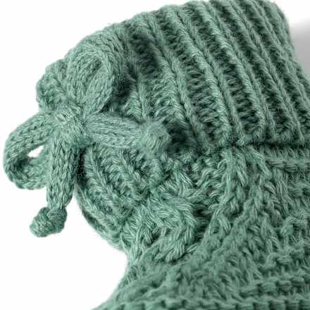 Strickschuhe, grün, 0-3 Monate, 1 St