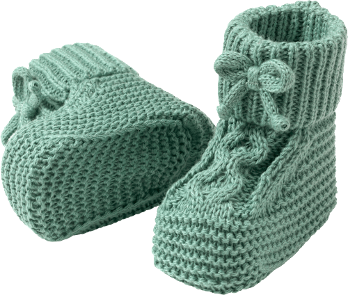 Strickschuhe, grün, 0-3 Monate, 1 St
