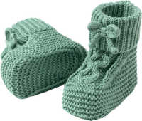 Strickschuhe, grün, 0-3 Monate, 1 St