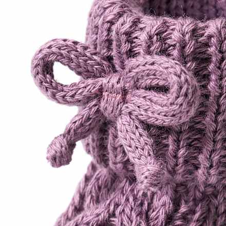 Strickschuhe, lila, 3-6 Monate, 1 St