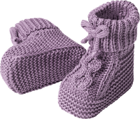 Strickschuhe, lila, 3-6 Monate, 1 St