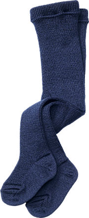 Panty van biologische scheerwol, blauw, maat 74/80, 1 stuk