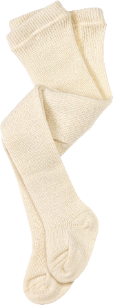 Strumpfhose aus Bio-Schurwolle, weiß, Gr. 50/56, 1 St