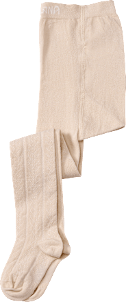 Strumpfhose mit Ajour-Struktur, beige, Gr. 110/116, 1 St