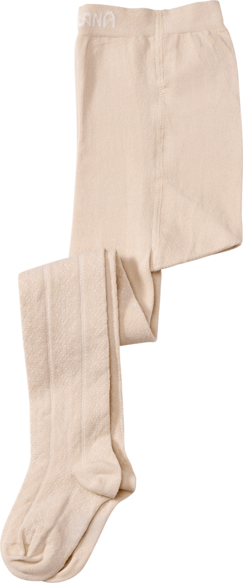 ALANA Strumpfhose mit Ajour-Struktur, beige, Gr. 98/104, 1 St