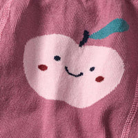 Strumpfhose mit Apfel-Motiv, rosa, Gr. 86/92, 1 St