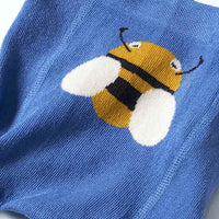 Strumpfhose mit Bienen- & Herz-Motiv, blau & weiß, Gr. 74/80, 1 St ALANA