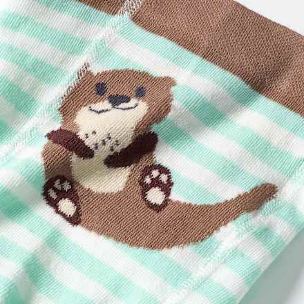 Strumpfhose mit Otter-Motiv, blau, Gr. 86/90, 1 St